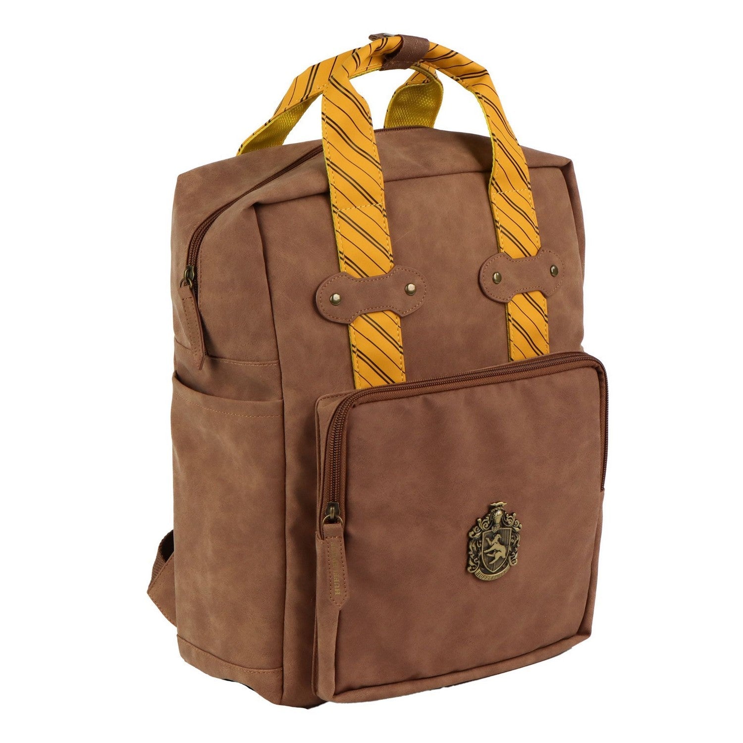 Harry Potter Faux Leather Hufflepuff Orange Backpack 2100005928