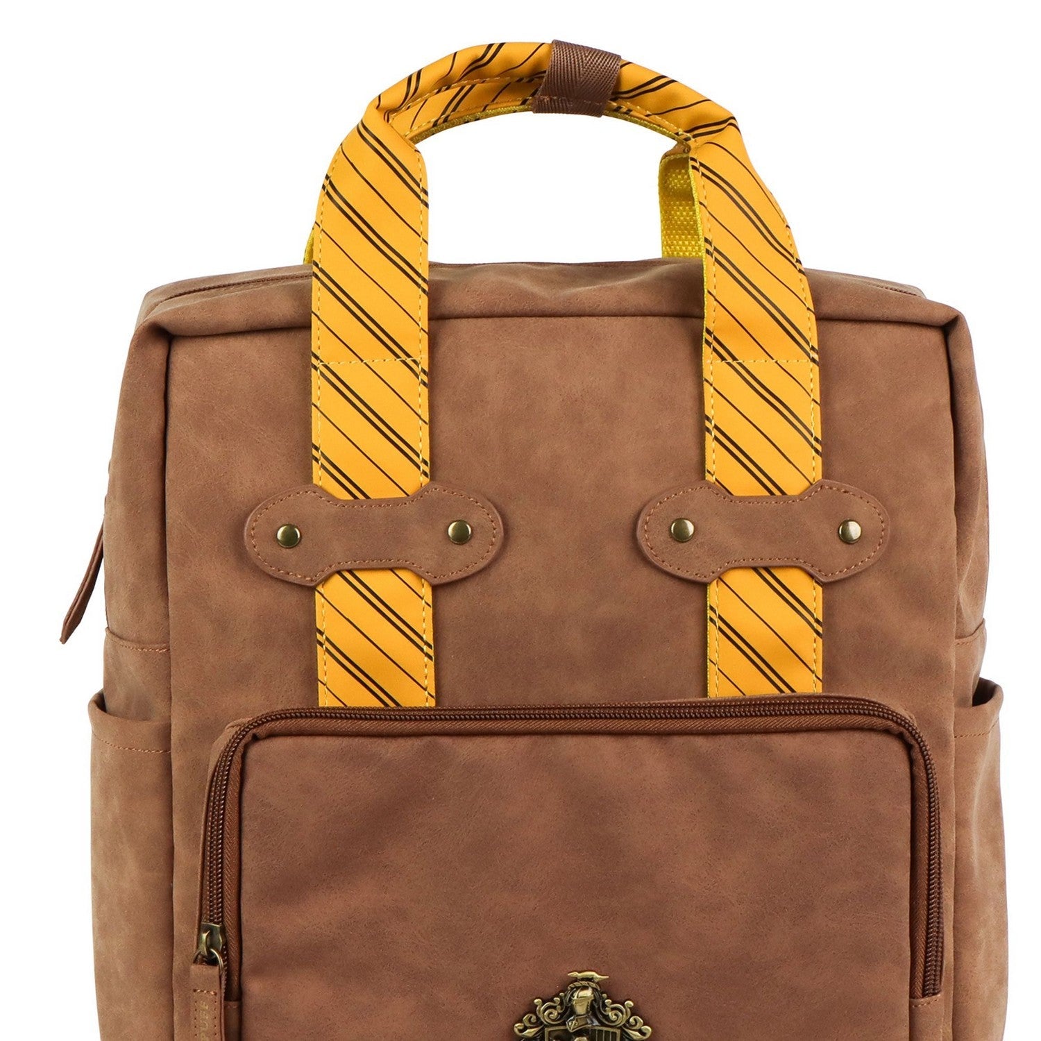 Harry Potter Faux Leather Hufflepuff Orange Backpack 2100005928