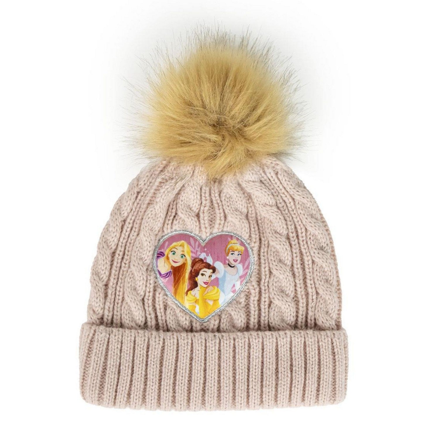 Disney Pompom Hat For Winter Princesses Orange 2200010281