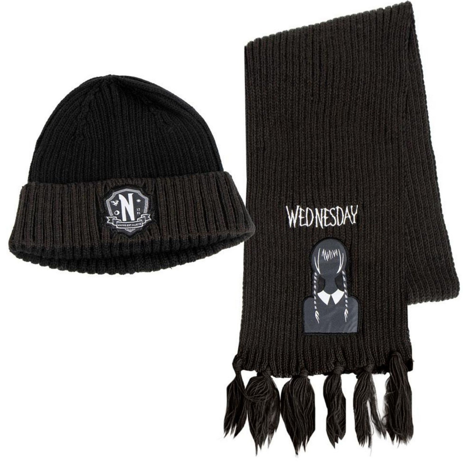 Collectable 2 Piece Hat And Scraf Wednesday Set 2200010288