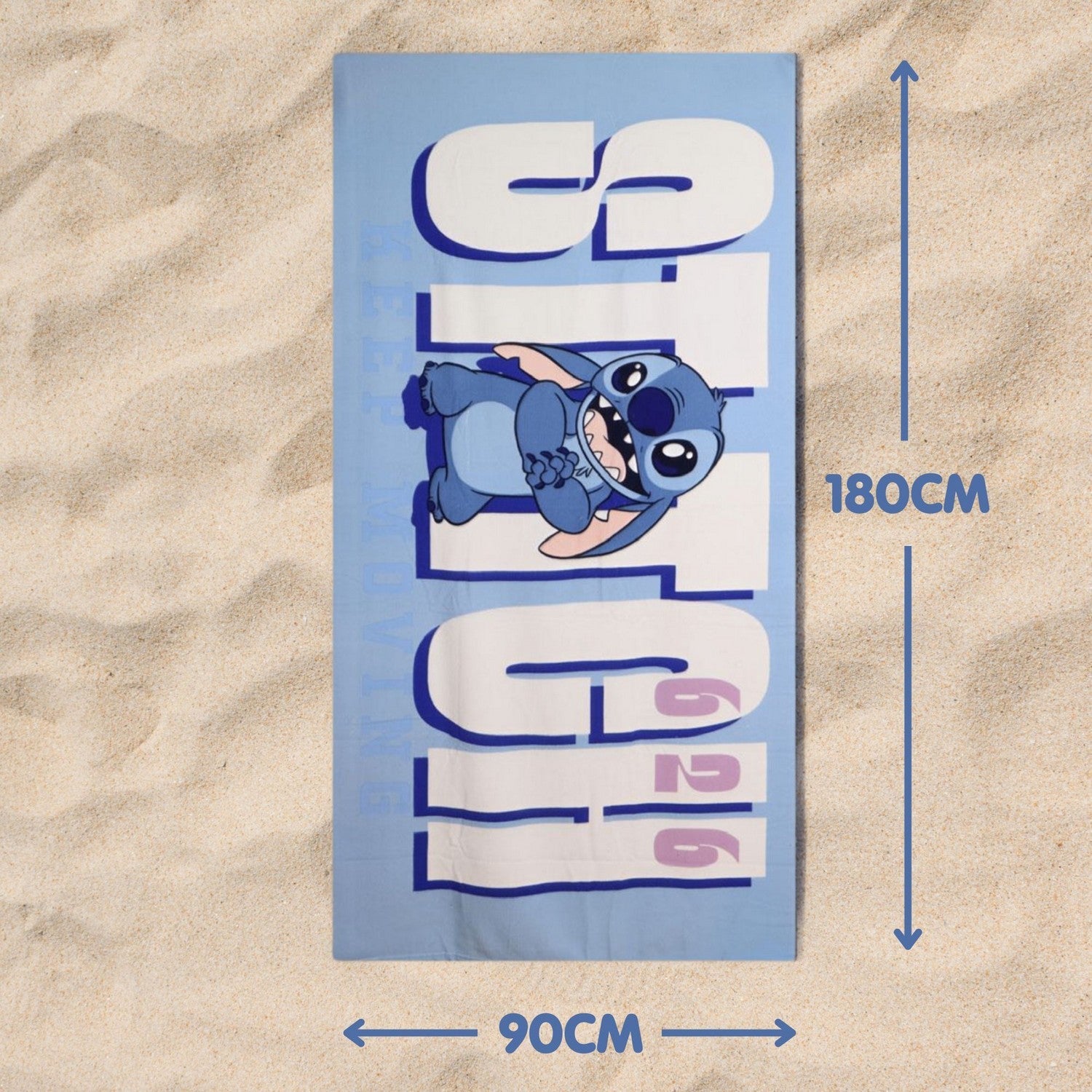 Disney Polyester Microfiber Towel Stitch Adult 2200010837