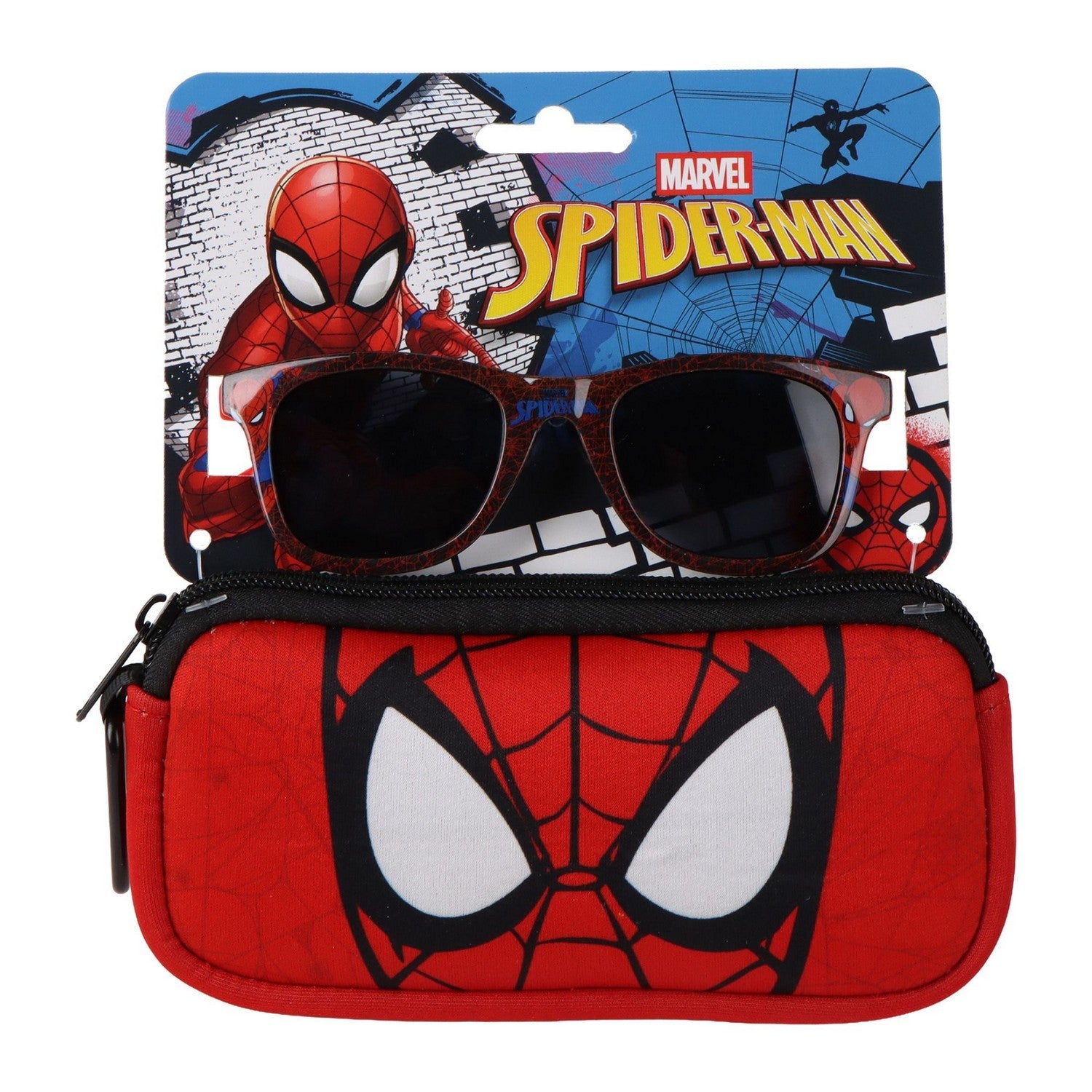 Marvel 2 Pieces Sunglasses And Case Spiderman Red Set 2600003174