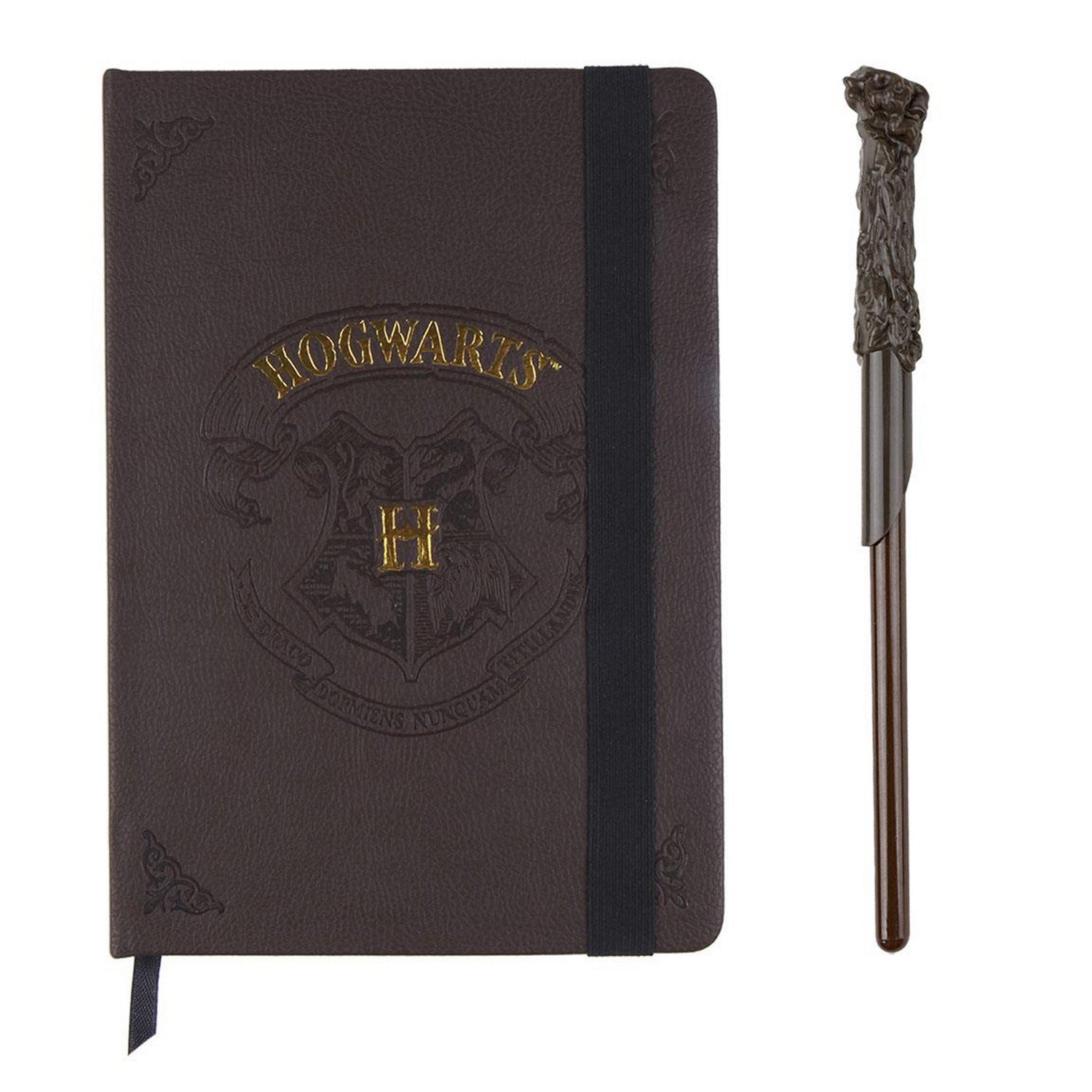 Harry Potter 2 Piece And Wand Pen Stationary Set Notebook 2700000465