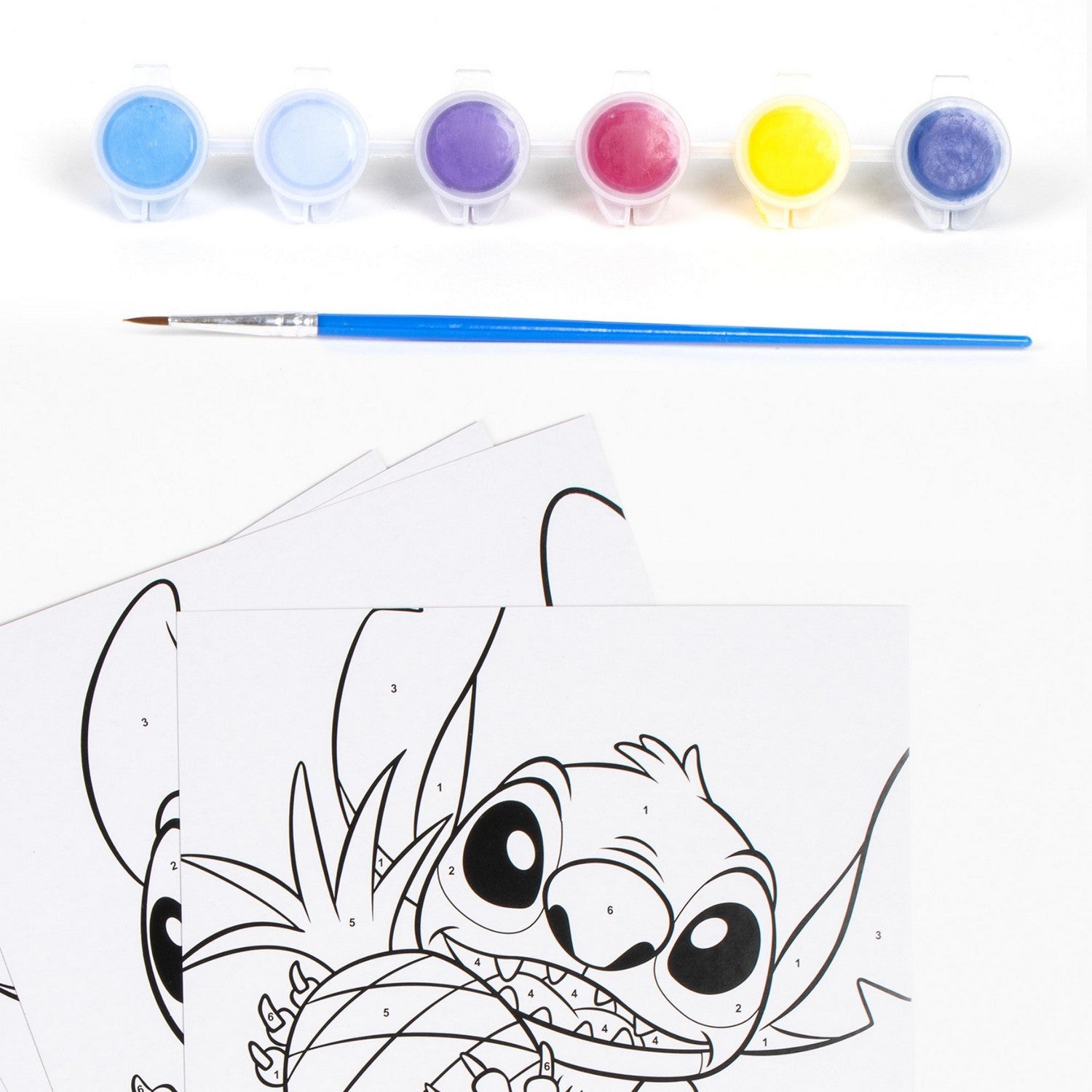 Disney 8 Piece Per Pack Paint By Numbers Stitch Set 2700001808