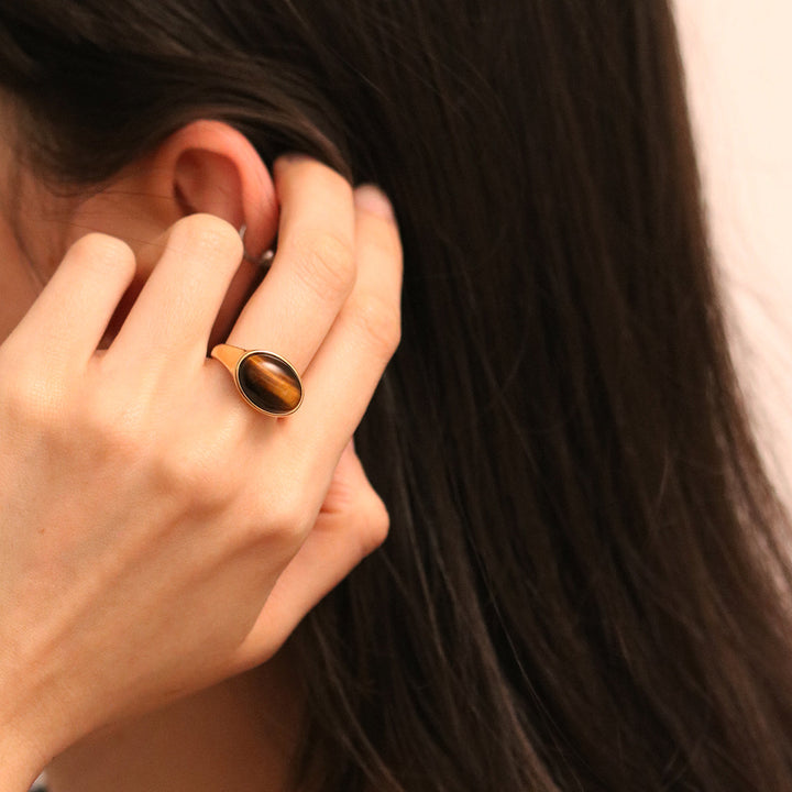 Tiger's eye ring-4