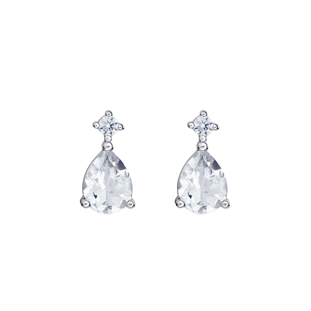 Dew Zirconia Teardrop Stud Earrings 32931CZ