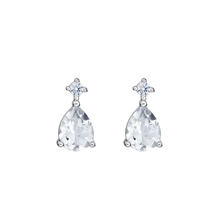 Dew Zirconia Teardrop Stud Earrings 32931CZ