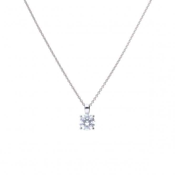 4 Claw Cubic Zirconia Solitaire 2ct Pendant P4920DiamonfireP4920