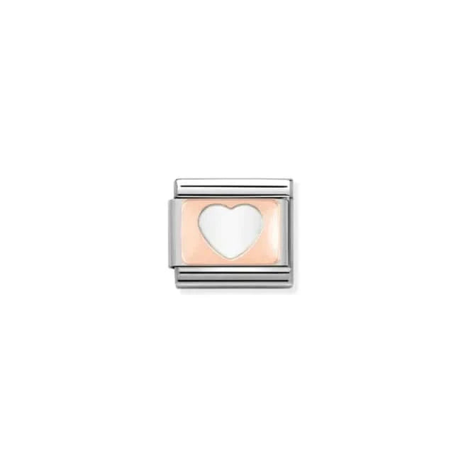 Composable Classic Rose Gold Custom Heart Link 430101/08