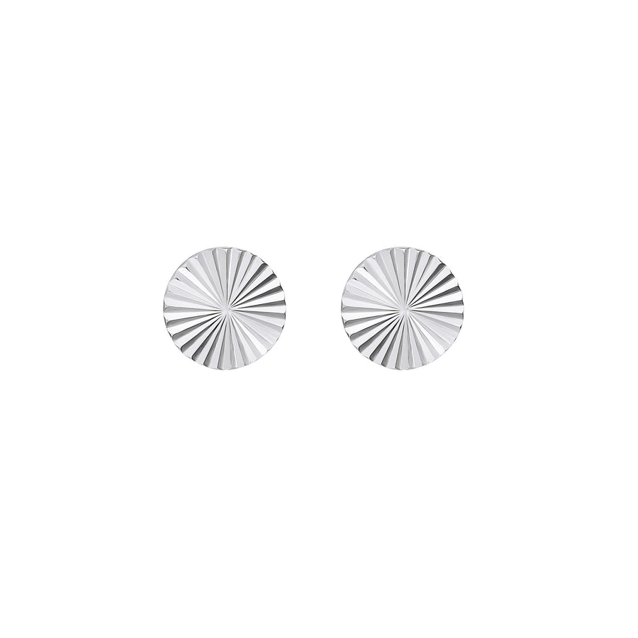 Dew Ridged Sunburst Stud Earrings 44392HP