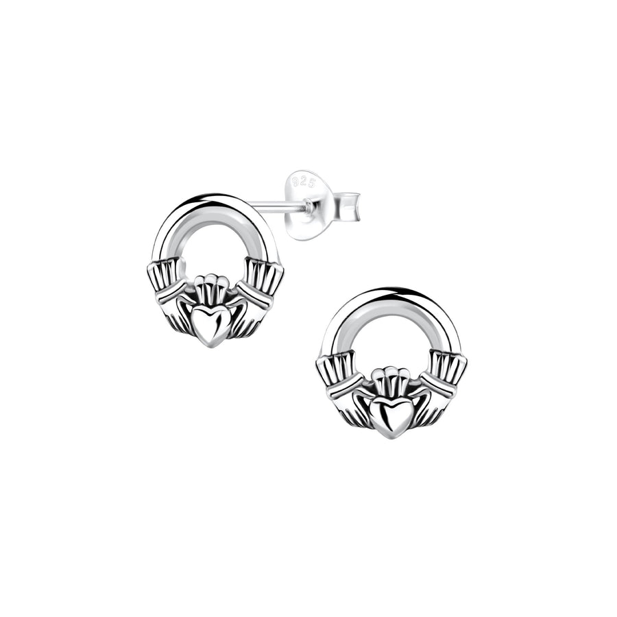 Dew Petite Claddagh Stud Earrings 44398HP