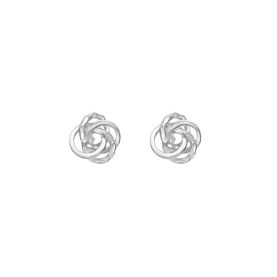 Dew Spiral Knot Stud Earrings 44525HP