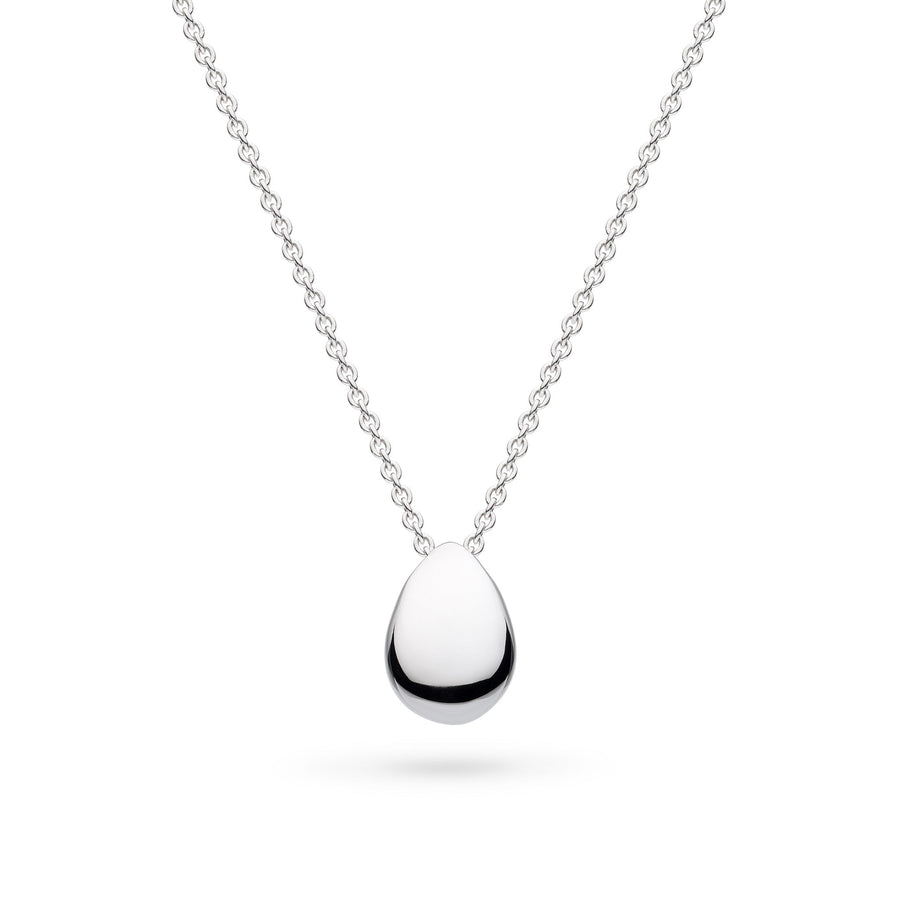 Kit Heath Coast Pebble Smooth Rhodium Plated 18" Necklace 90151RP