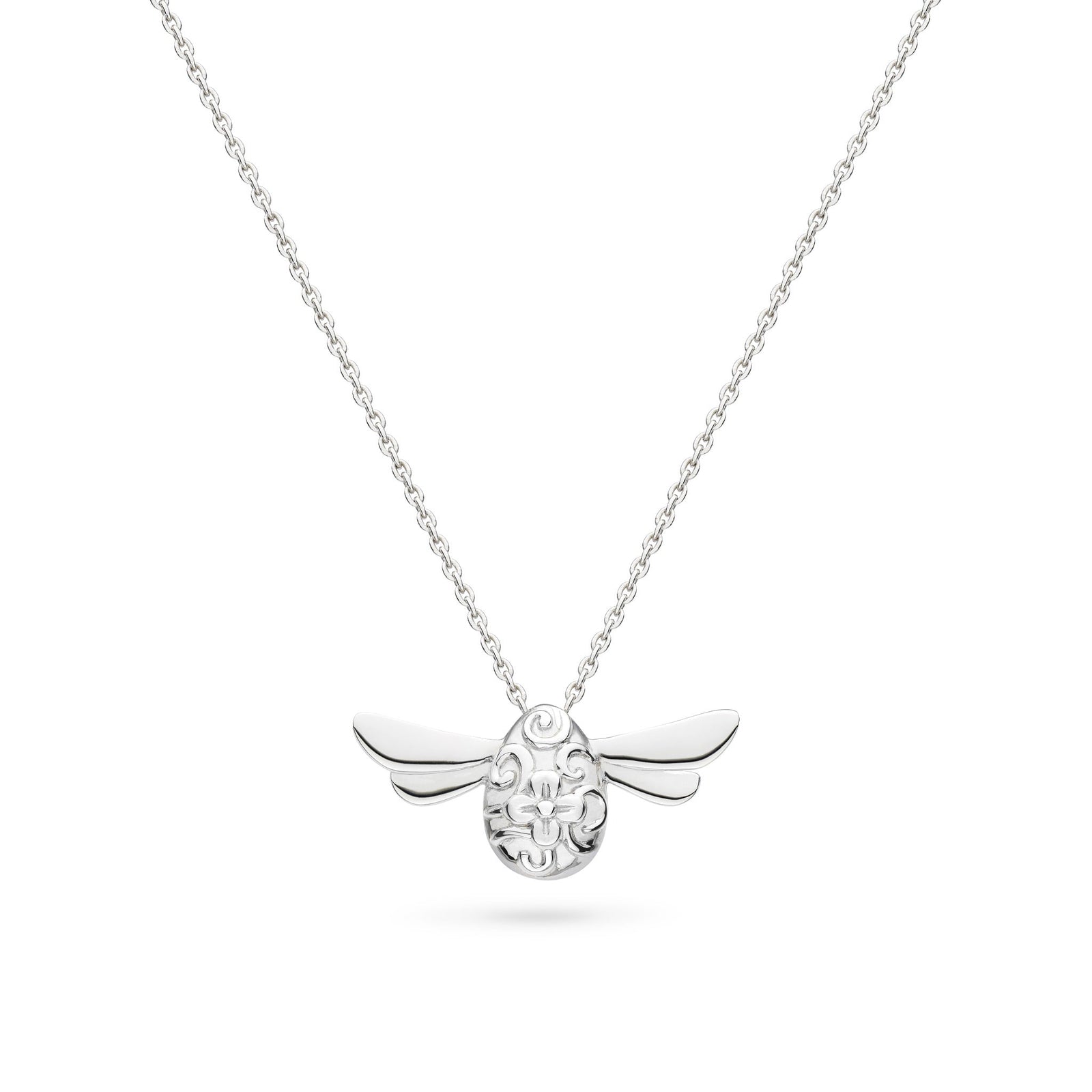 Kit Heath Blossom Flyte Honey Bee Rhodium Plated Midi 18 Necklace 90338RP