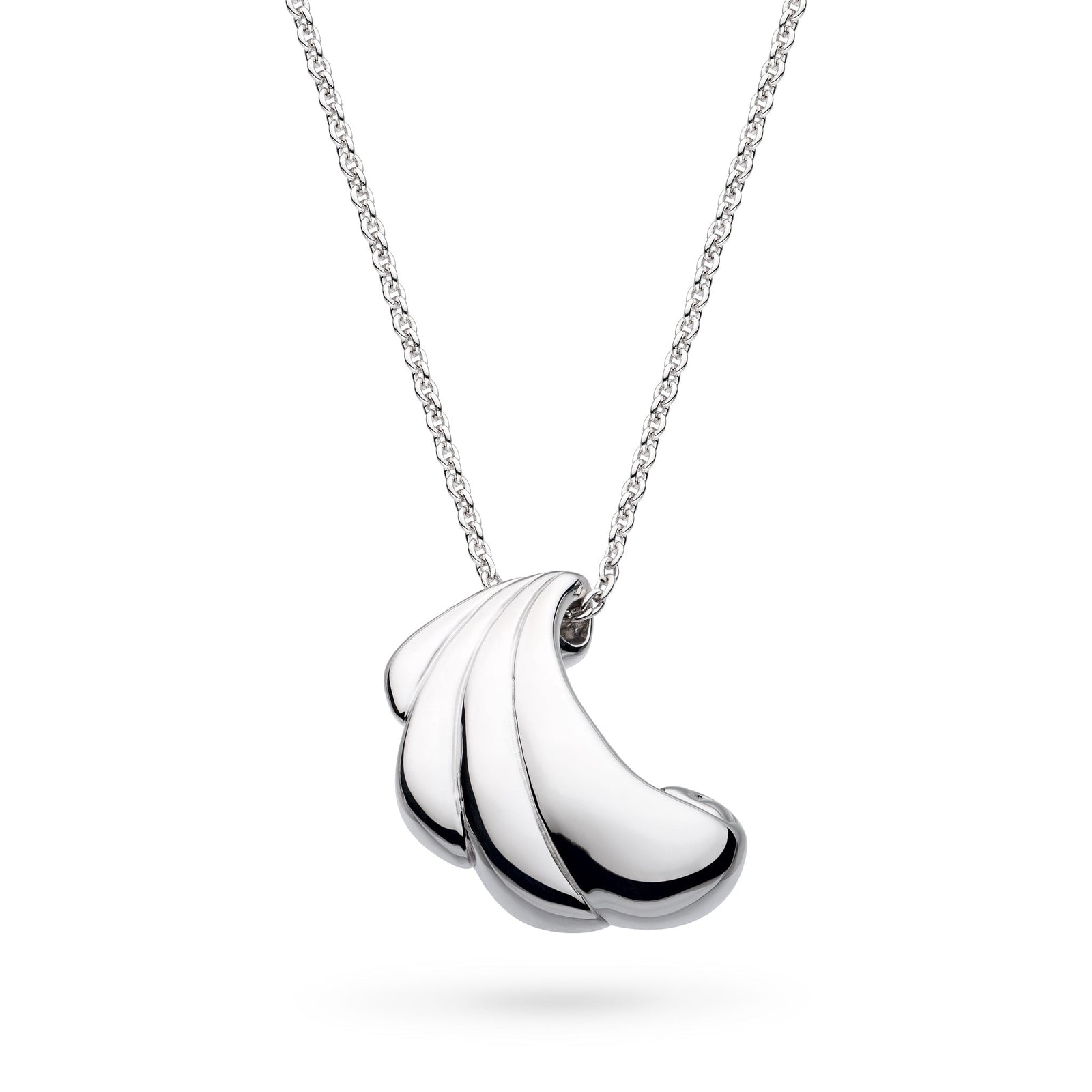 Kit Heath Océane Shell Echo Rhodium Plated Grande 20? Necklace 91215RP