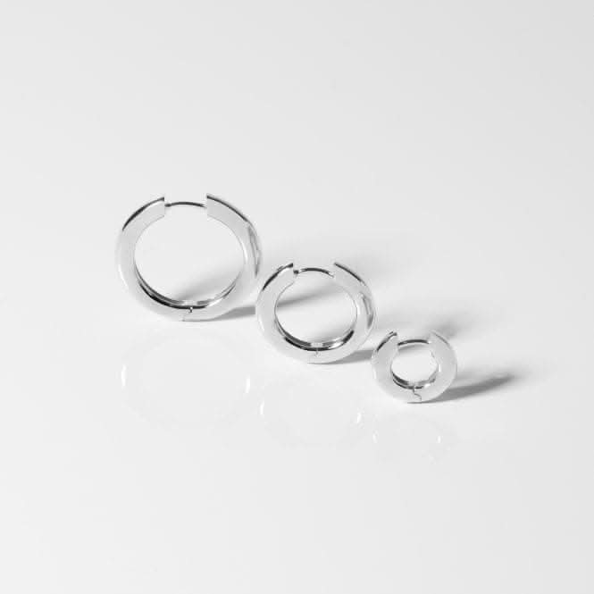925 Sterling Silver Carrara Pianura Medio Earrings SJ-E2471