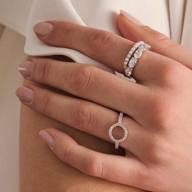 925 Sterling silver Ellera Perla Ring SJ-R2869-P