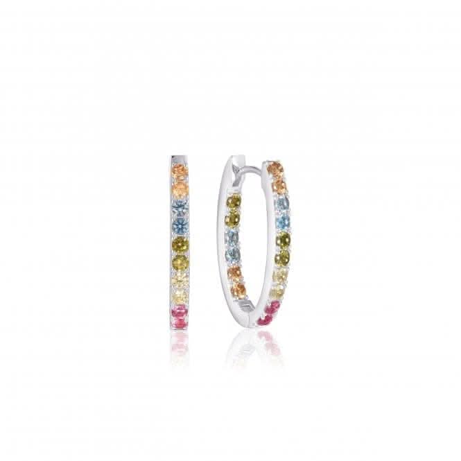 925 Sterling Silver Ellisse Piccolo Earrings SJ-E2312-XCZ