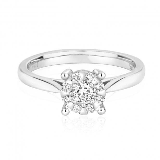 Diamond Jewellery 9k White Gold Ring with 1.25ct RD109W