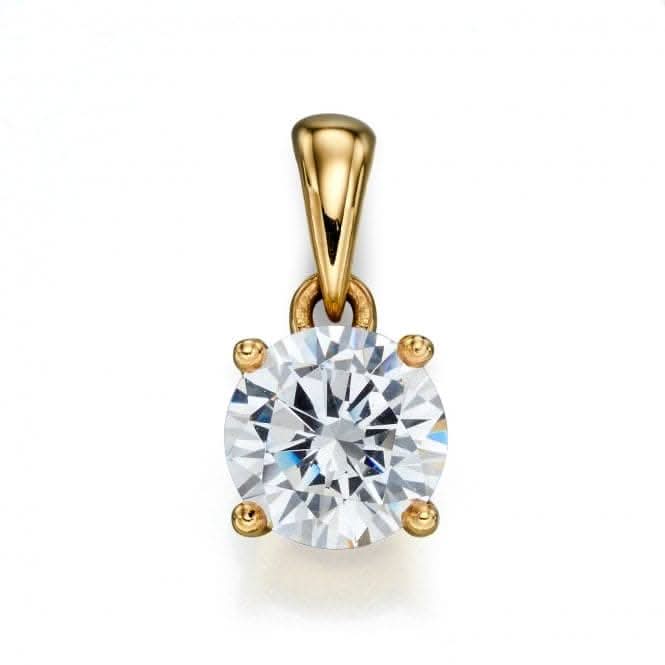 9ct April Cubic Zirconia Pendant GP2235