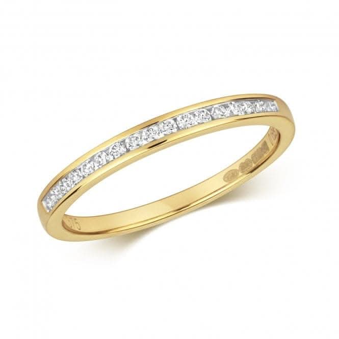 9ct Diamond Chanel Set Eternity Gold Rings RD566Diamond JewelleryRD566/J