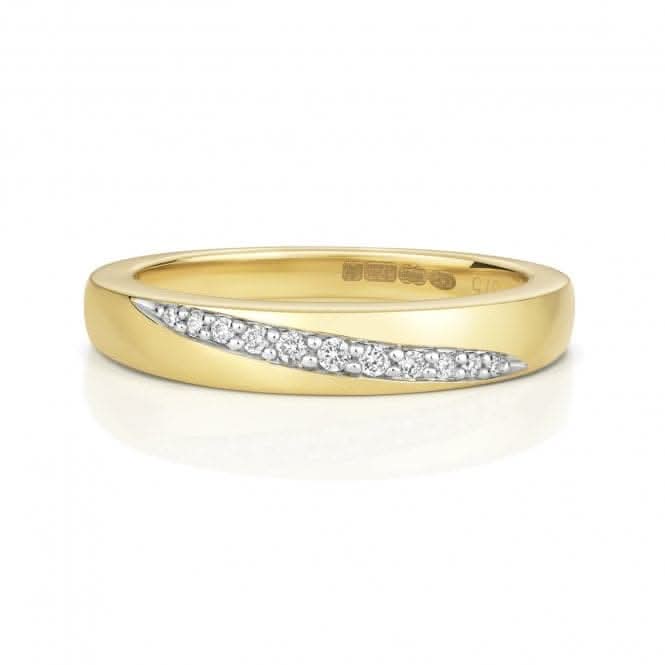 9ct Diamond Crossover Band Gold Rings RD393Diamond JewelleryRD393/J