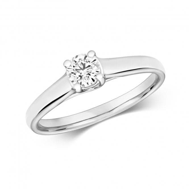 Diamond Jewellery 9k White Gold Ring with 0.35CT RD607W