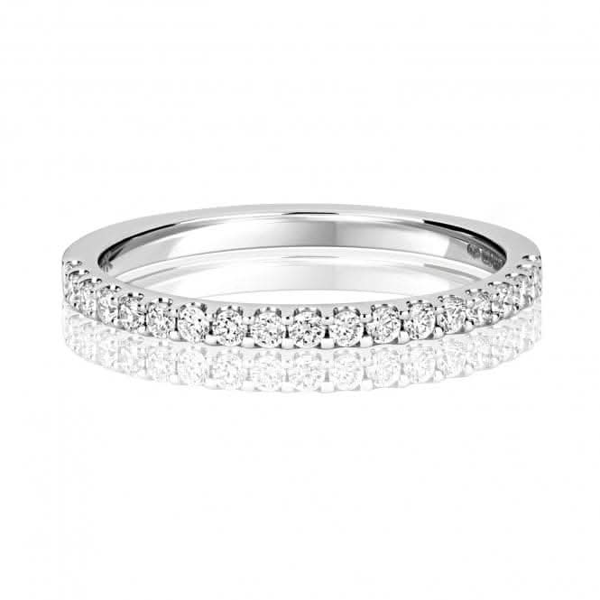 Diamond Jewellery 9ct Eternity White Gold Ring with 19 Diamonds - RD193W