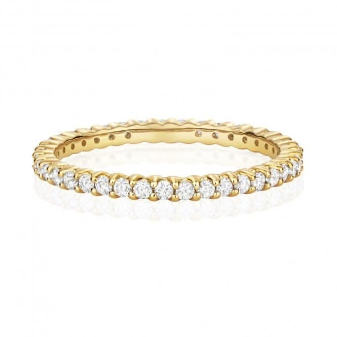 Diamond Jewellery 9ct Eternity Diamond Ring in 9ct Yellow Gold RD837