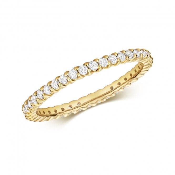 Diamond Jewellery 9ct Eternity Diamond Ring in 9ct Yellow Gold RD837