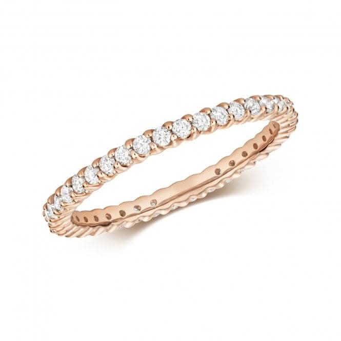 Diamond Jewellery 9ct Full Eternity Ring in Rose Gold RD837R