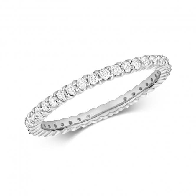 Diamond Jewellery 9ct White Gold Diamond Eternity Ring with 0.51 Carats RD837W