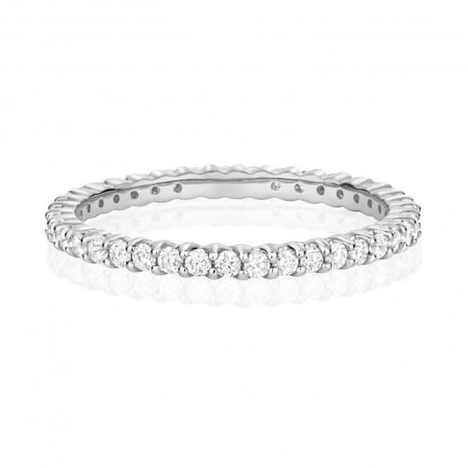Diamond Jewellery 9ct White Gold Diamond Eternity Ring with 0.51 Carats RD837W