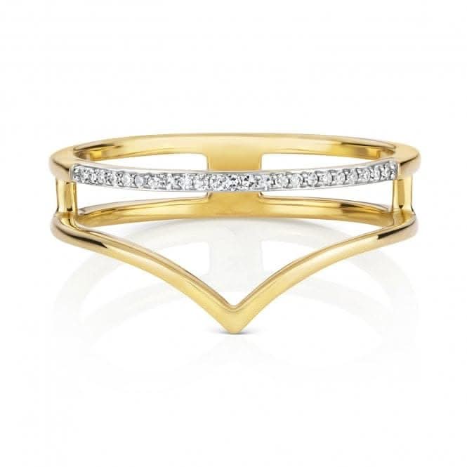 Diamond Jewellery 9ct Yellow Gold Solitaire Diamond Pendant - RD806