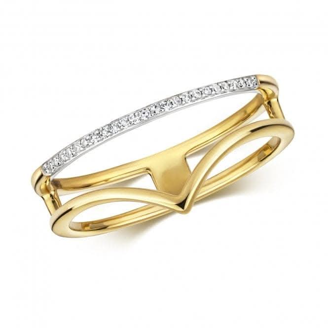 Diamond Jewellery 9ct Yellow Gold Solitaire Diamond Pendant - RD806