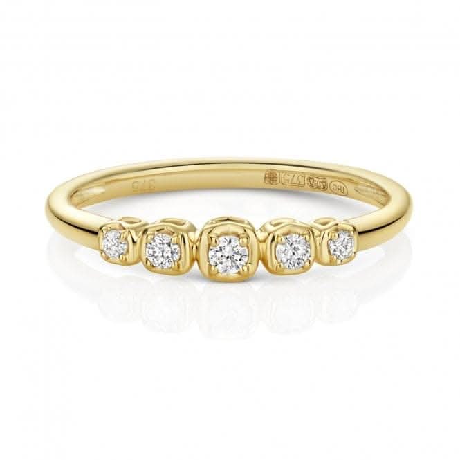 Diamond Jewellery 9CT Yellow Gold Ring with 0.10CT RD840