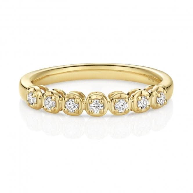 Diamond Jewellery 9ct Yellow Gold Diamond Necklace with 0.15 Carats RD841