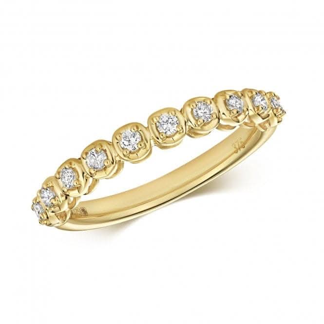 Diamond Jewellery 9ct Yellow Gold 0.20 Carat Diamond Earrings RD842