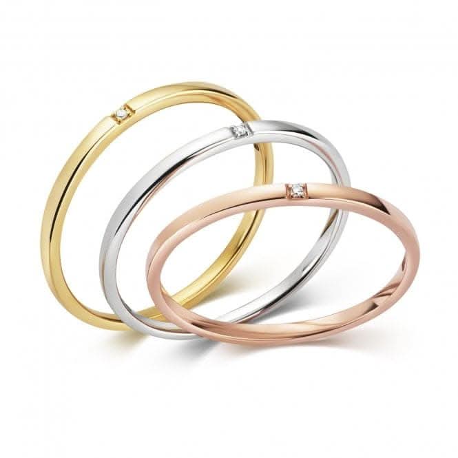 Diamond Jewellery 9ct Set Of 3 White Gold,Gold,Rose Gold  RD814