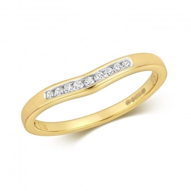 9ct Diamond Soft Wishbone Gold Rings RD383Diamond JewelleryRD383/J