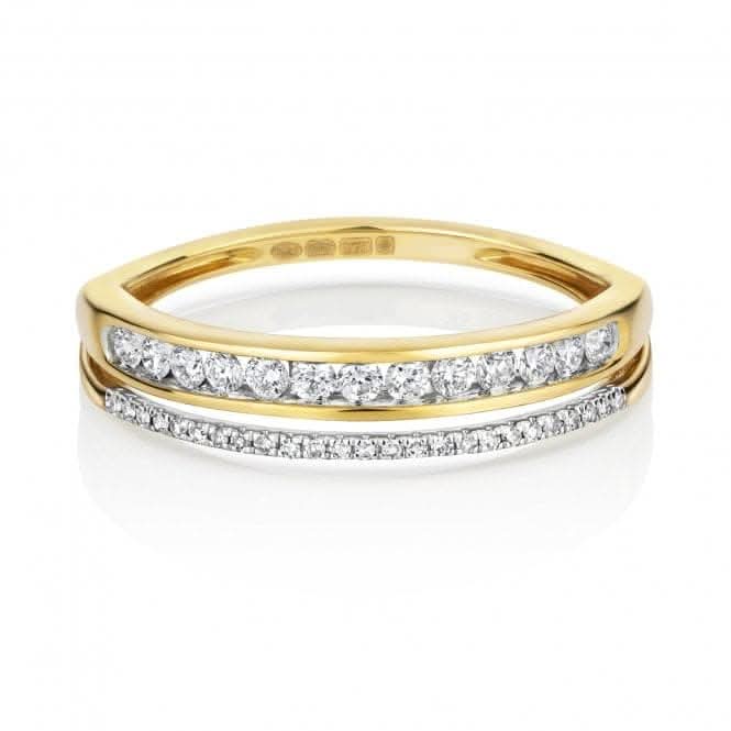 Diamond Jewellery 9ct Yellow Gold Split Eternity Ring RD802