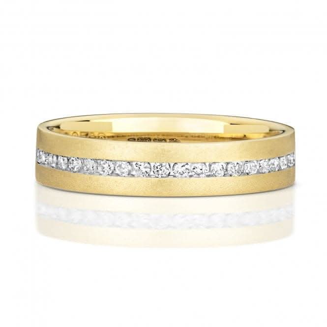 Wedding Band 9ct Diamond Wedding Ladies 1/2 Et 4.0mm Ring RD717