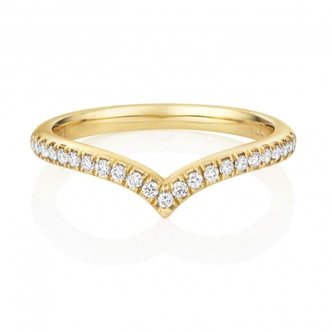Diamond Jewellery 9ct Gold Wishbone Ring RD831