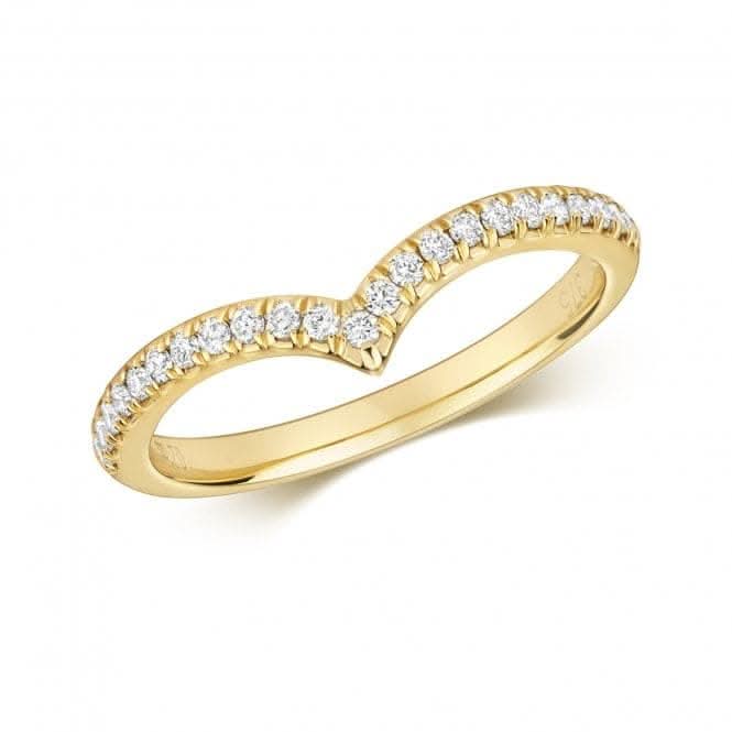 Diamond Jewellery 9ct Gold Wishbone Ring RD831