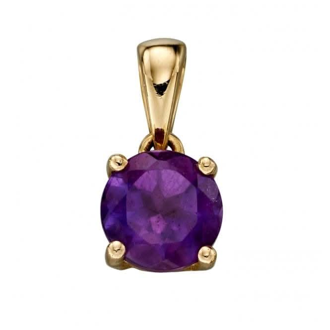 9ct February Amethyst Pendant GP2190
