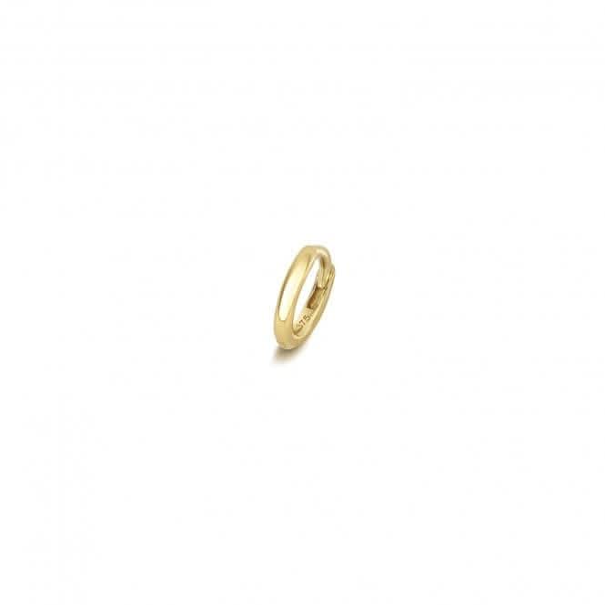 9ct Gold Cartilage Earring Solid Round Tube ES2001