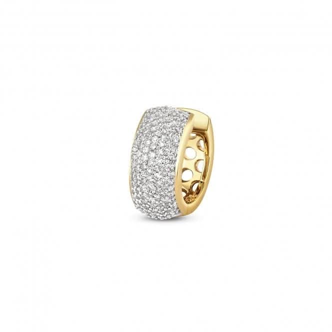 Diamond Jewellery 9ct Gold Diamond Huggies Earrings ED137