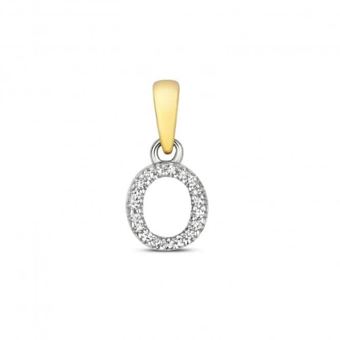 9ct Gold Diamond Initial O Pendant PD181/ODiamond JewelleryPD181/O