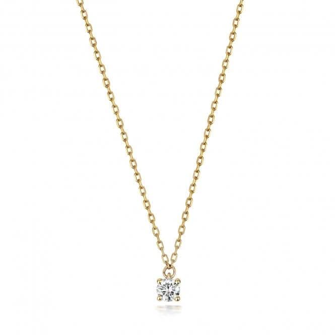 Diamond Jewellery 9ct Gold Necklace with 0.10CT ND133