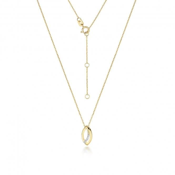 9ct Gold Diamond Necklace ND142Diamond JewelleryND142